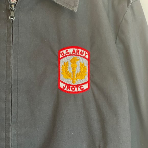 US ARMY JROTC UNISEX S DRESS JACKET MALE FEMALE WINDBREAKER BLACK UNIFORM - Picture 3 of 14